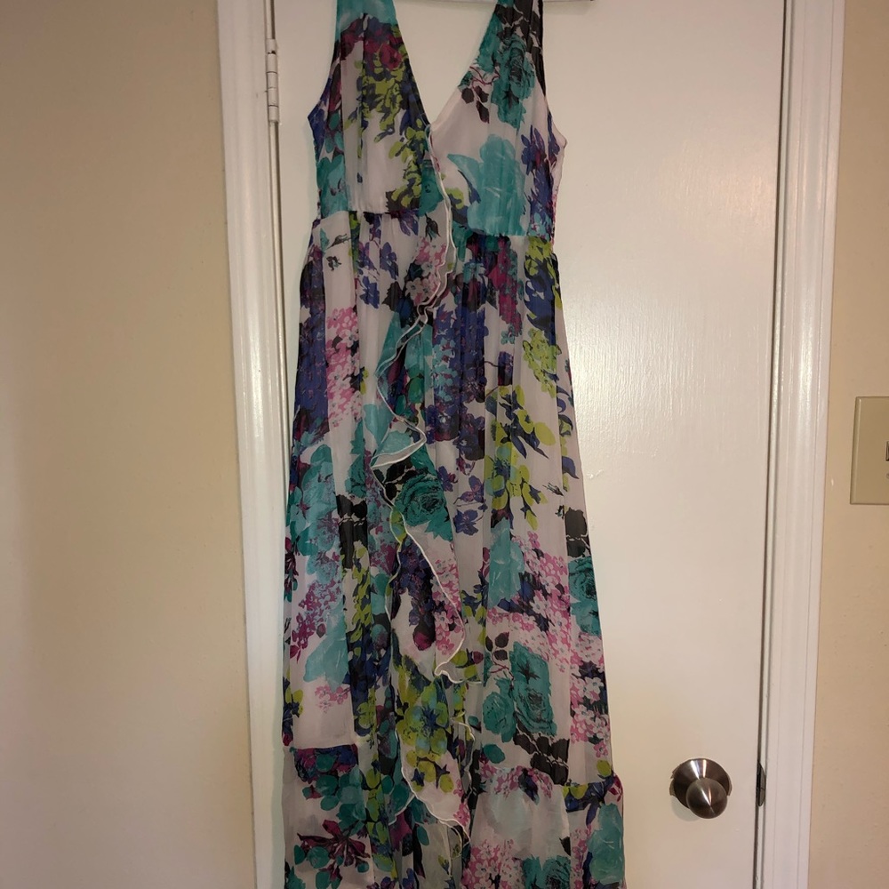 NWT Sz M Dini Floral Maxi Dress